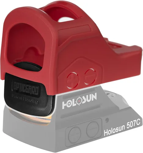 Vista 4 de OpticGard Cubierta de alcance compatible con Holosun 507C 407C, protege tu óptica mientras está en acción de caídas de carcasa perdida, diseño fácil