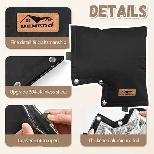 Vista 5 de Cubierta aislante para preventor de reflujo - Cubierta para disyuntor de vacío de presión de reflujo - Bolsa aislada para cubierta de reflujo