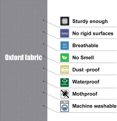 Vista 7 de Bolsas de almacenamiento de ropa de 105L, 2 bolsas de almacenamiento de edredón para mantas y edredones, ropa de cama, suéteres, almohadas, bolsas