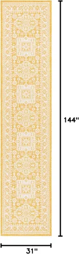 Vista 167 de Unique Loom Outdoor Aztec Collection Alfombra de área - Chalca (10 pies, redonda, azul/marfil)