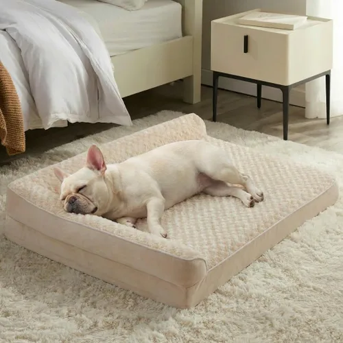 Vista 17 de BFPETHOME - Camas ortopédicas para perros grandes - Sofá impermeable para mascotas con funda extraíble y lavable, cama grande para perros con forro