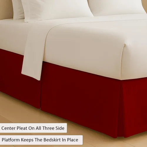 Vista 15 de eBeddy Linens 1 falda de cama de algodón egipcio de 800 hilos, tamaño individual de 39 x 75 a 14 pulgadas, caída y caída, fácil de lavar, resistente