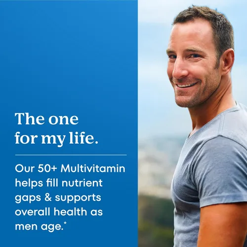 Vista 9 de One A Day Multivitamínico Healthy Advantage para hombres con vitaminas A, C, E, B6, B12, calcio y vitamina D, tableta, 200 unidades (paquete de 1)