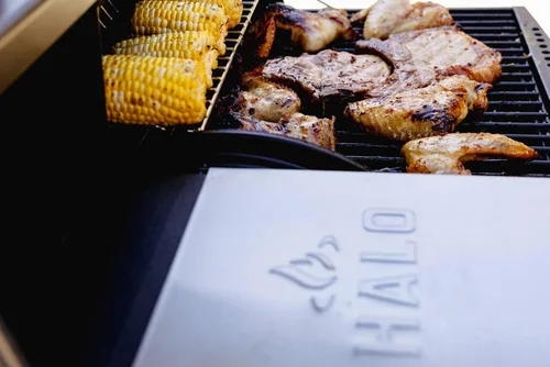 Vista 5 de HALO Paquete de parrilla de pellets con batería recargable Prime 300 con tapa y batería