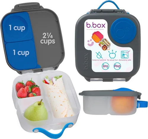 Vista 14 de b.box Mini lonchera de Batman, recipientes para aperitivos para niños, reutilizable, pequeña caja Bento para el almuerzo, contenedor de aperitivos