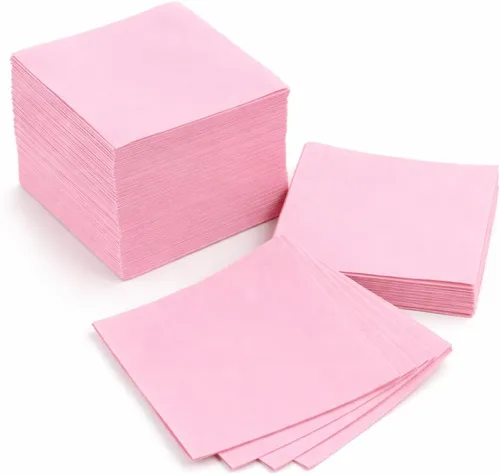 Vista 13 de AH AMERICAN HOMESTEAD Servilletas de cóctel de papel, servilletas desechables similares al lino, 4.75 x 4.75 pulgadas, servilletas cuadradas a