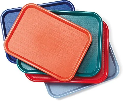 Vista 6 de Carlisle FoodService Products Bandeja de plástico para comida rápida, 14 x 18 pulgadas, beige, (paquete de 12)