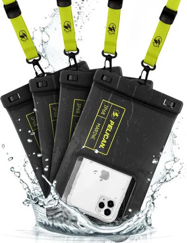 Vista 17 de Pelican 2 Pack Marine - Bolsa de protección impermeable para teléfono IP68 (tamaño XL) flotante - Estuche impermeable para teléfono - Esenciales