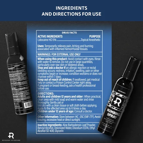 Vista 6 de Recovery Aftercare Spray anestésico (4 fl oz)