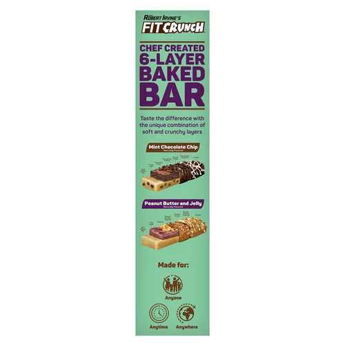 Vista 3 de FITCRUNCH Barras de proteínas, paquete variado de tamaño de aperitivo, sin gluten