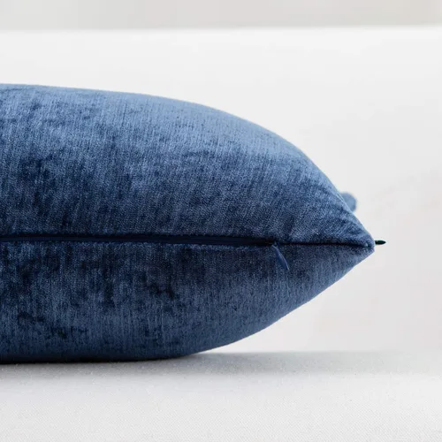 Vista 5 de HWY 50 - Juego de fundas de almohada azul marino de 16x16 pulgadas para sofá, sala de estar y cama, fundas de almohada decorativas de cachemira
