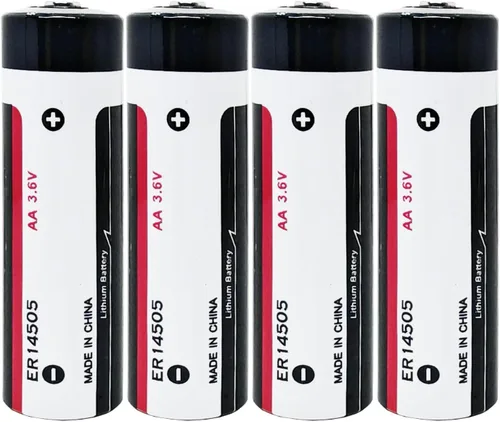 Paquete de 4 baterías de litio ER14505 de 3.6 V tamaño AA de 2700 mAh batería de cloruro de tionilo (no recargable)..