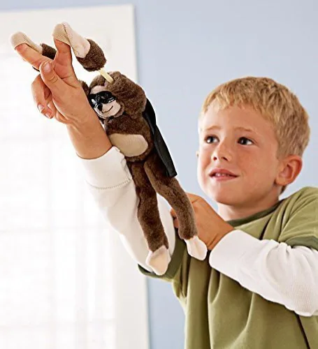 Vista 5 de YMCtoys - Juguete de peluche con diseño de mono, lanzado hasta 50 pies