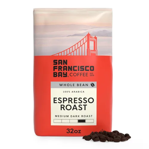 Vista 11 de San Francisco BayCoffee Extra Dark Italian - Café en grano entero tostado oscuro, italiano extra oscuro (bolsa de 2 libras)