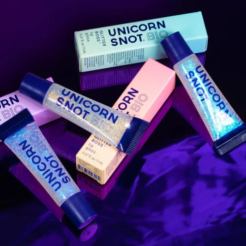 Vista 5 de UNICORN SNOT Brillo de labios, brillo de labios brillante de larga duración, vegano y libre de crueldad, fórmula no pegajosa, brillo de labios