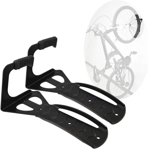 Lumintrail Portabicicletas vertical para garaje con sistema de almacenamiento para colgar bicicletas, paquete de 2, gancho para bicicleta,