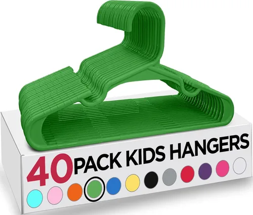 Vista 52 de Utopia Home Paquete de 20 Perchas para Niños - Perchas de Plástico para Bebé de 11.5 Pulgadas para Armario - Perchas para Niños para Ropa y Percha
