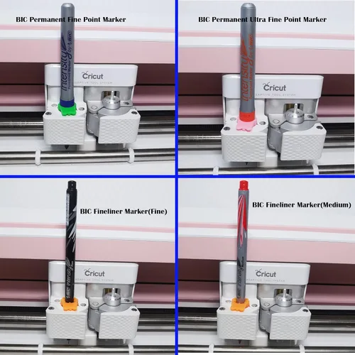 Vista 5 de Juego de adaptadores de bolígrafo compatibles con Cricut (Explore Air 3, Air 2, Air y Maker 3, Maker), 14 adaptadores de bolígrafo compatibles