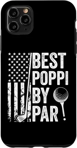 Vista 11 de iPhone 14 Best Poppi By Par USA Flag Golf Father's Day Golfing Dad Case