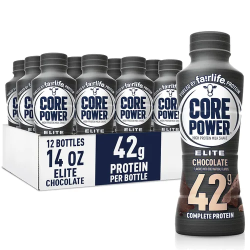 Vista 10 de Core Power Elite - Batido con alto contenido proteico (42 g), sabor a chocolate, 14 fl oz