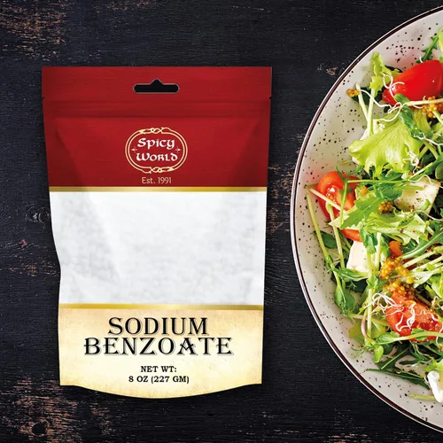 Vista 6 de Spicy World Benzoato de sodio 8 onzas - 99% USP/FCC grado, aditivo y conservante