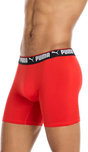 Vista 5 de PUMA Paquete de 5 calzoncillos tipo bóxer Performance para hombre Azul marino/rojo/negro