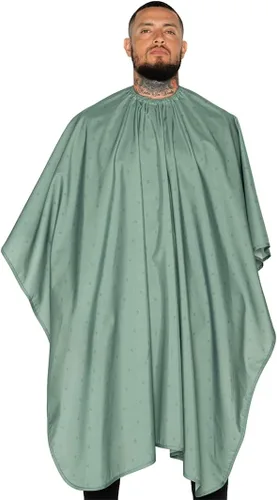 Vista 16 de Barber Strong The Barber Cape - Funda para corte de pelo para hombres, material repelente y reductor estático, tela resistente al agua