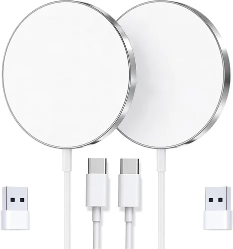 Vista 14 de Cargador MagSafe, almohadilla de carga inalámbrica magnética para iPhone 17/17 Pro/17 Pro Max/Air/16 15 14 13 12 Pro Max Plus mini/AirPods 2 3 Pro