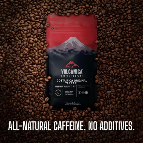 Vista 8 de Café Peaberry de Brasil, molido, naturalmente bajo en ácido, tostado fresco, 16 onzas