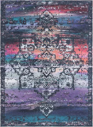 Vista 205 de Rugs.com Francesca Collection - Alfombra lavable de tejido plano, 2 x 3 pies, color blanco sal marina, perfecta para entradas, cocinas, rincones