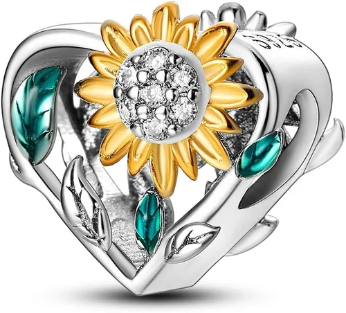 NARMO Dijes para pulseras Pandora de plata de ley 925 con forma de corazón para pulseras de mariposas, dijes originales para mujeres