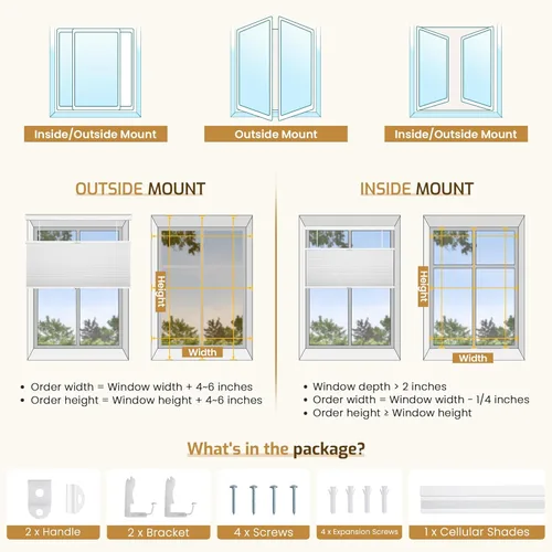 Vista 8 de Grandekor Persianas celulares inalámbricas de arriba hacia abajo, persianas opacas personalizadas de panal para ventanas, persianas