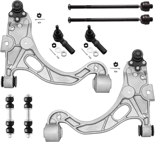 Vista 141 de Detroit Axle - Kit de brazos de control delanteros 2WD de 8 piezas para Ford F-150 Lincoln Mark LT 05-08, 4 brazos de control superior e inferior