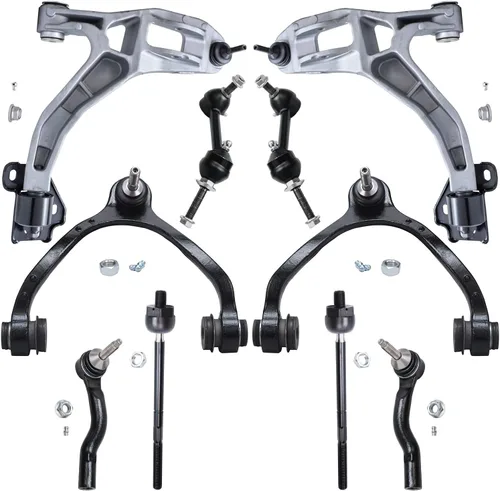 Vista 90 de Detroit Axle - Kit de suspensión delantera de 10 piezas para Chevrolet Trailblazer GMC Envoy 2004-2007 2005 2006 Soportes de brazo de control