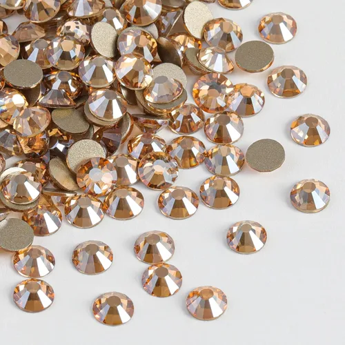 Vista 37 de Beadsland 2880 piezas de diamantes de imitación con parte posterior plana, gemas redondas de cristal para decoración de uñas y manualidades