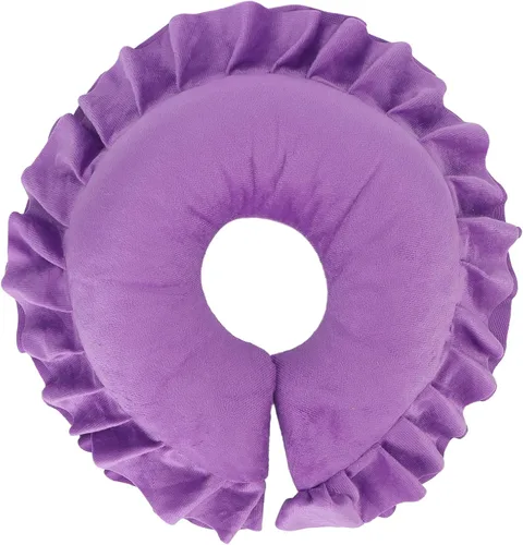 Dioche Almohada de boca abajo, suave spa salón masaje cara, mesa de cama, almohada para el cuello de la cabeza, almohadilla de viaje para el cuello
