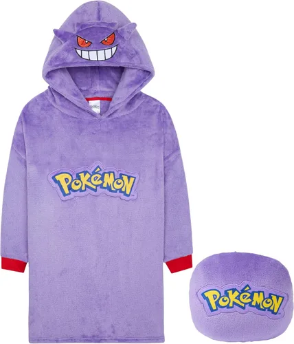 Vista 11 de Sudadera con capucha y manta de Pokémon para niños y adolescentes, sudadera con capucha extragrande de forro polar portátil, manta con capucha