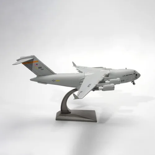 Vista 5 de Aleación US C-17 Transporte Avión Modelo 1200 Modelo Simulación Exposición Ciencia Militar Colección