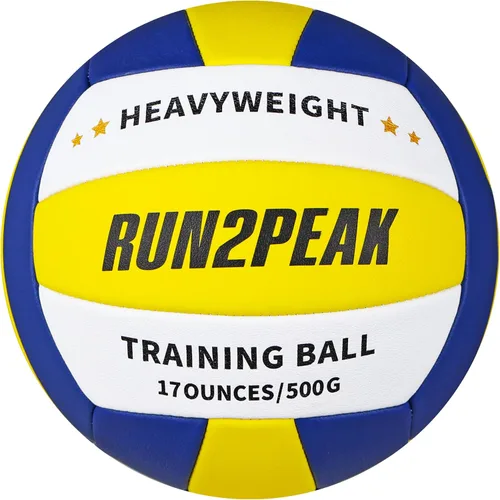 Vista 10 de RUN2PEAK Balón de voleibol de peso pesado, tamaño oficial 5, para entrenamiento de colocadores, pelotas de voleibol PU para práctica de voleibol