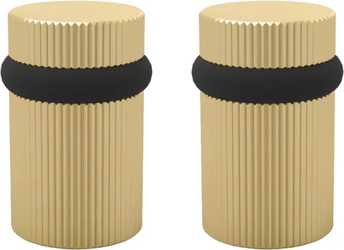 Vista 86 de Mega Handles Tope de Puerta de Piso, Tope Negro de Instalación Rápida Protector de Pared, Protectores de Pared contra Pomos de Puerta, Tope