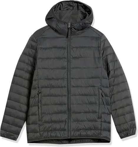 Vista 9 de Tienda Essentials Men's Lightweight Water-Resistant Packable Hooded Puffer Jacket