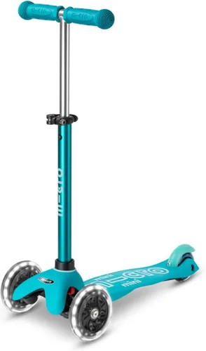 Micro Kickboard | Mini LED Kids Scooter for Ages 2-5 | Children up to 110 lbs | 3 Wheel Lean-to-Steer Design | Adjustable T Bar | Smooth Ride,