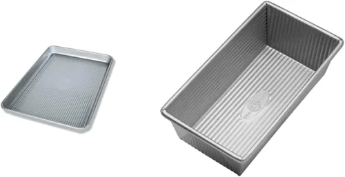 Vista 10 de USA Pan - Bandeja para hornear antiadherente de acero aluminizado para rollos de gelatina