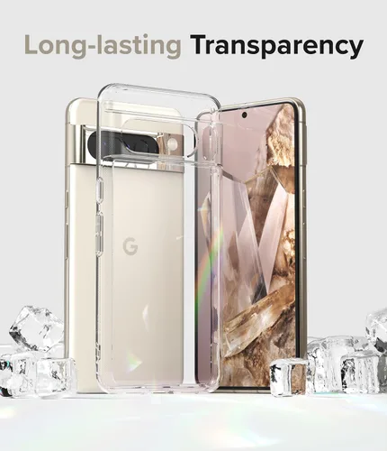 Vista 5 de Ringke Fusion - Funda compatible con Google Pixel 8 Pro [transparente] + doble película fácil compatible con Google Pixel 8 Pro