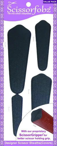 Vista 30 de SCISSORFOBZ Fundas protectoras para tijeras de diseño, para pequeñas tijeras de bordado, color verde mar, #SS-7