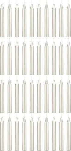 Vista 45 de MEGA CANDLES 20 piezas de velas cónicas sin perfume negras exquisitas, 10.2 cm de alto x 1.3 cm de diámetro, Campanas mágicas, Encantamiento