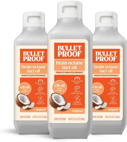 Vista 10 de Paquetes de aceite MCT de octano cerebral Bulletproof C8, paquete de 15, suplemento Keto para energía sostenida