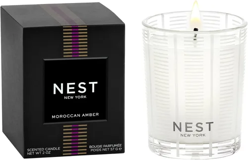 Vista 13 de NEST New York Vela votiva perfumada, limón Amalfi y menta, 2 onzas, tiempo de combustión de hasta 28 horas, recipiente de vidrio reutilizable