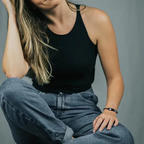 Vista 3 de VNOX Pulsera de identificación de alerta médica de acero inoxidable con grabado personalizado gratis