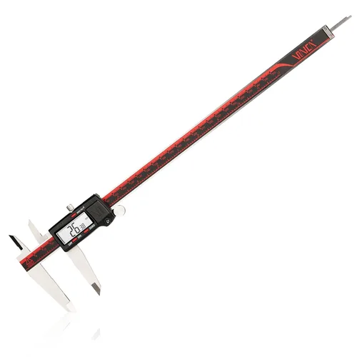 Vista 10 de Calibrar digital Vinca de grado IP54, DCLA-0605 de 6 pulgadas/150 mm, conversión de pulgadas/milímetros/fracción, acero inoxidable, pantalla LCD